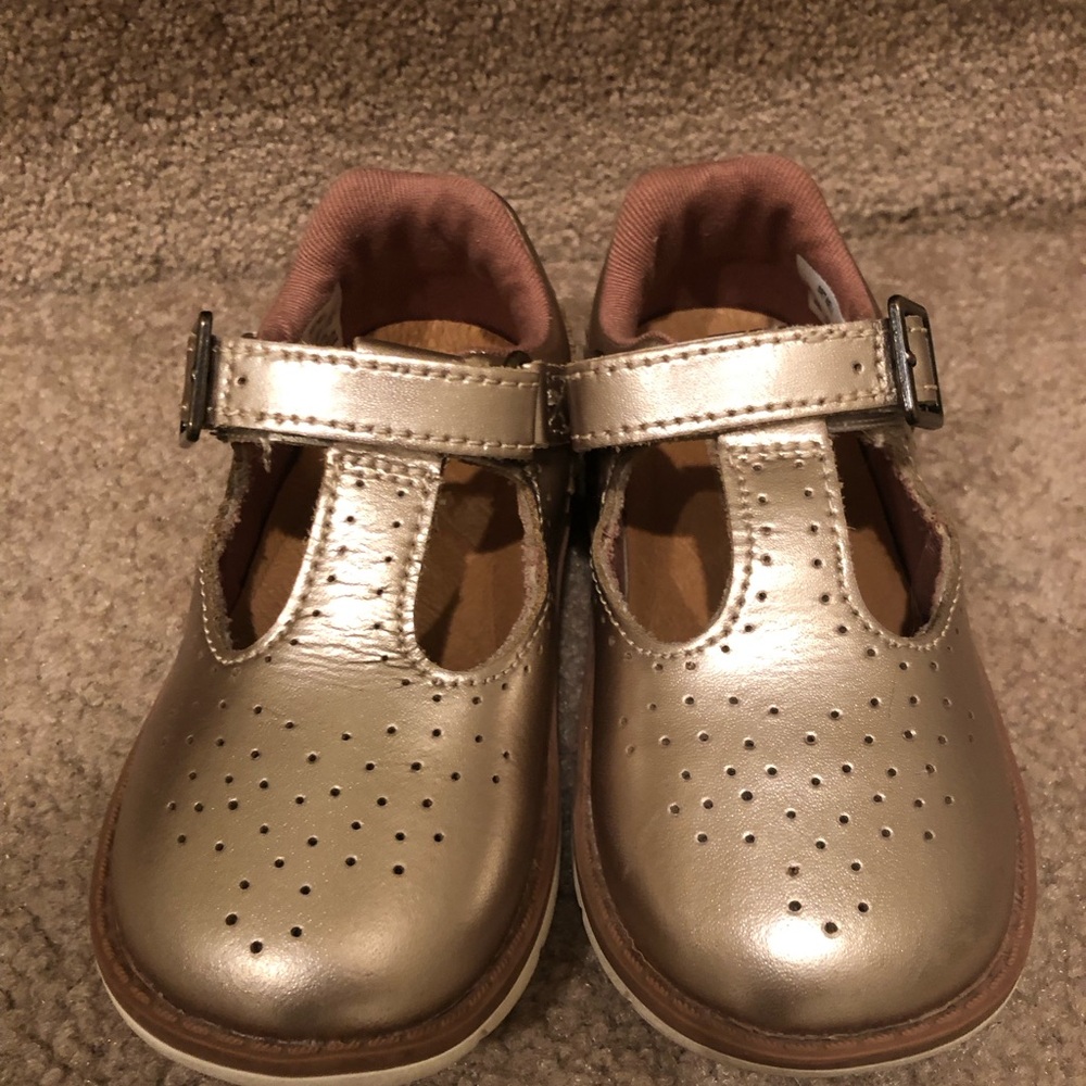 Stride Rite Metallic Gold Toddler Mary Jane